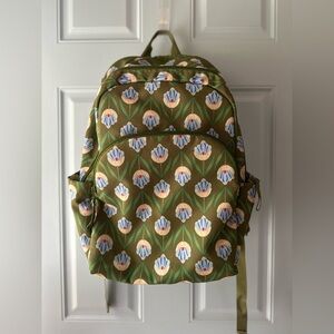 VERA BRADLEY Outlet Essential Large Backpack: Tulip Rows